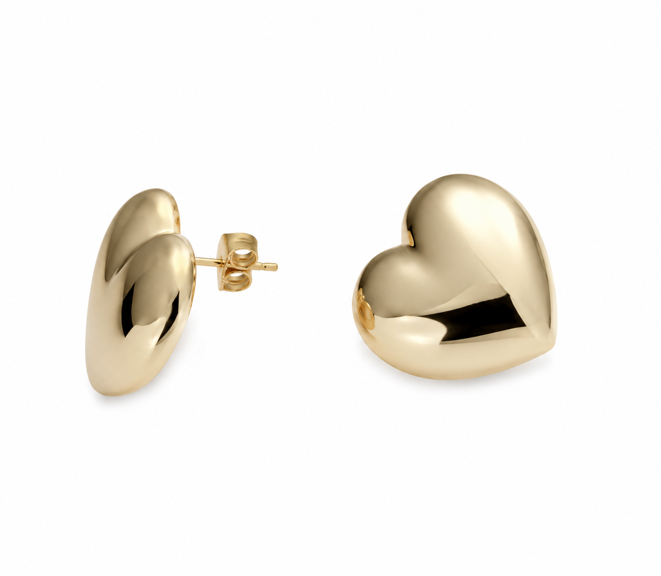 Aretes Golden Heart