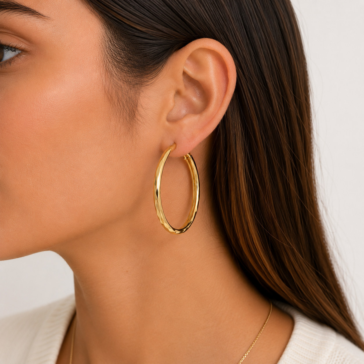 Arracadas Golden Twist Grandes