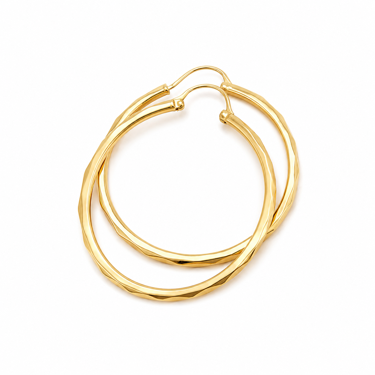Arracadas Golden Twist Medianas