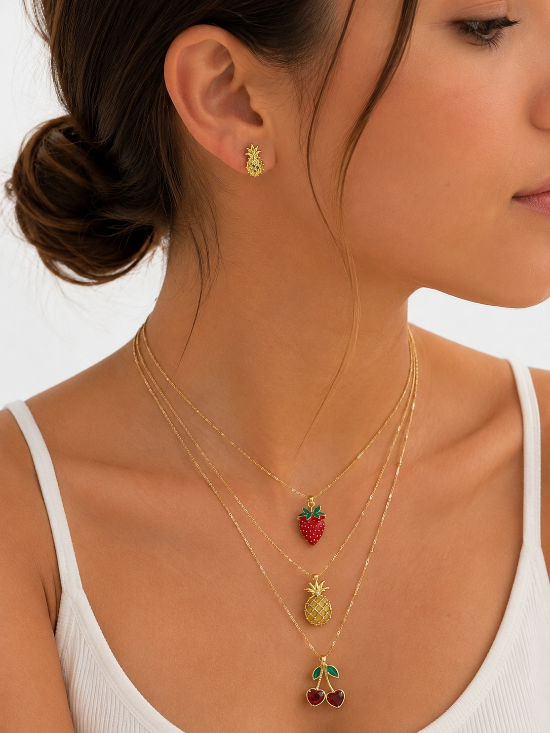 Set Dorado Brillo Frutal