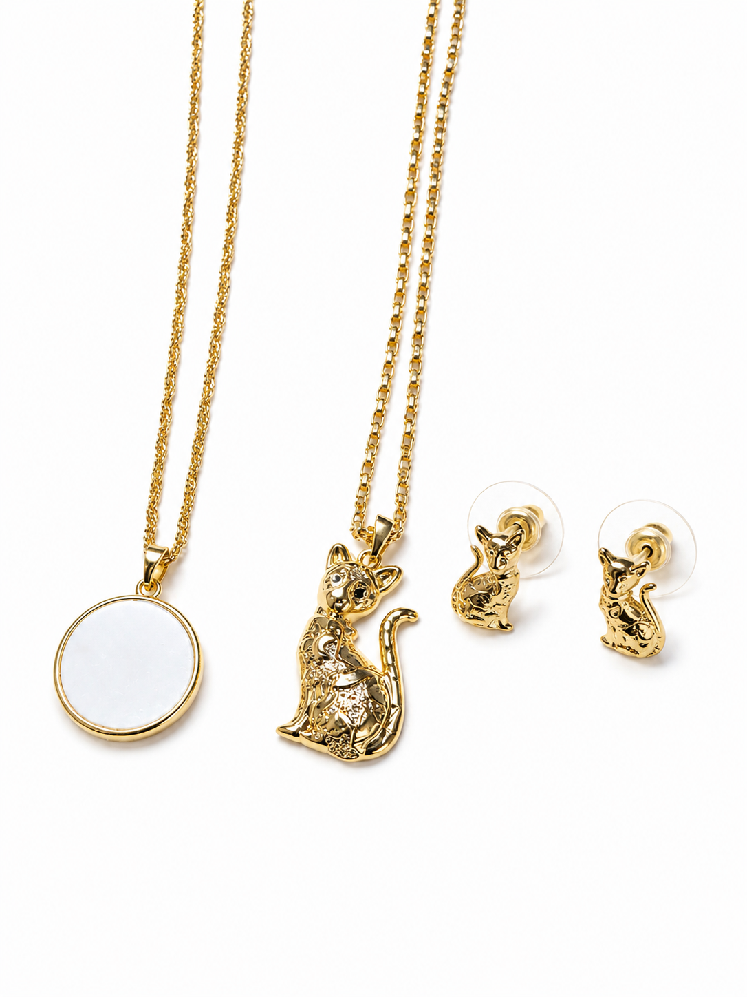 Set Dorado Gato Místico